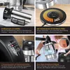 A collage of images showcasing the features of a KESSER® electric kettle. Produktbild-Vorschau