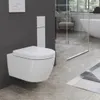 Aqua Bagno Spülrandlose Toilette Wand-WC Inkl. abnehmbaren Produktbild-Vorschau 6