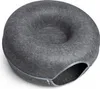 Katzentunnelversteck Rundes Donut Haus 60 cm Dunkelgrau Produktbild-Vorschau 4