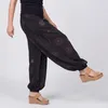 Haremshose Damen weite Hose mit Gummizug Sommerhose Gr. 36 Produktbild-Vorschau 3