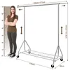 Porte-vêtements sur roulettes, barre de suspension Voir les images du produit 2