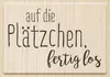 HEYDA Stempel Weihnachten Auf die Plätzchen Holz matt Produktbild-Vorschau 1