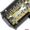 Close-up view of a section of an LED work light bar, showing multiple LED modules and reflectors. Anteprima dell’immagine prodotto