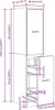 vidaXL Szafka apteczna czarny dąb 30 x 41 x 144,5 cm Podgląd zdjęcia produktu 8