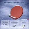 PremiumX PXS80 Satellitenschüssel 80cm Stahl Ziegelrot Produktbild-Vorschau 7