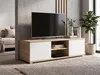 Mobile TV basso da 120 cm in rovere Sonoma e bianco | Anteprima dell’immagine prodotto 1