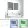 The Living Store Mobile specchio bagno LED bianco 90x12x45 Anteprima dell’immagine prodotto 1