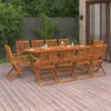 vidaXL Ensemble de jardin 11 pièces 220x90x75 cm bois Voir les images du produit 2