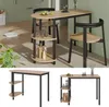 Küchentisch Vicco Freetown Goldkraft Eiche/Schwarz 110 x 50 Produktbild-Vorschau 2
