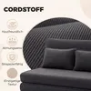 HOMCOM Opklapbare vloerbank 3-in-1, slaapbank met Productafbeelding-voorbeeld 7