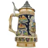 Bierkrug mit Deckel 0,7L – Traditioneller Steinkrug mit Produktbild-Vorschau 8