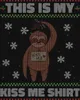 Faultier Mistelzweig Kuss Shirt - Ugly Christmas Sweater Produktbild-Vorschau 3