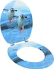 vidaXL Toaletní sedátko s poklopem MDF Penguin Design Náhled obrázku produktu 8