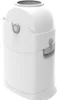 A white diaper pail with a gray lid and dial. Produktbild-Vorschau