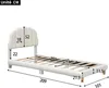 OKWISH Lit Simple 90x200 cm - Lit Enfant Junior avec Tête Voir les images du produit 4