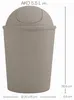 MSV - Afvalemmer met deksel - 5,5 liter inhoud - Compact en Productafbeelding-voorbeeld 2