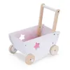 Navaris Puppenwagen aus Holz in Weiß - Kinder Baby Puppen Produktbild-Vorschau 5