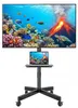 Mobilní televizní stojan na kolečkách, vhodný pro televize Náhled obrázku produktu 10