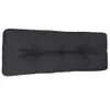 vidaXL Palettenkissen Schwarz 120x40x12 cm Stoff Produktbild-Vorschau 4