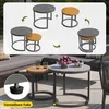 Modulares Gartensofa-Set aus PE-Rattan, wetterfest mit Produktbild-Vorschau 3