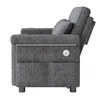 Tweezits slaapbank - 145 x 141,5 x 90 cm, grijs Productafbeelding-voorbeeld 13