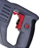 A close-up view of the handle and trigger mechanism of a power tool. Produktbild-Vorschau