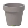 A gray plant pot is shown against a white background. Produktbild-Vorschau