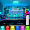A modern gaming or office setup with RGB lighting, multiple monitors, and a computer. Anteprima dell’immagine prodotto