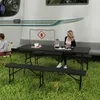 Outsunny sada pivných stanov Skladací kempingový stôl, 2 Náhľad obrázku produktu 2