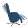 vidaXL Fotel Relax z podnóżkiem niebieski materiał Podgląd zdjęcia produktu 6
