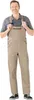 A man wearing khaki cargo overalls and a gray shirt, standing against a white background. Produktbild-Vorschau