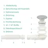 Ablaufgarnitur  Dusche ⌀90 mm flach Duschablauf Siphon mit Produktbild-Vorschau 3