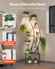 A plant stand with multiple tiers and plants displayed on it, with some close-up shots of its features. Produktbild-Vorschau