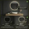LoXa miroir de salle de bain Lena rond 60x60 cm avec Voir les images du produit 5