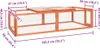 vidaXL Králíkárna 183x90x46,5 cm z masivního jedlového Náhled obrázku produktu 6