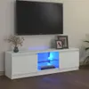 vidaXL TV-Schrank mit LED-Leuchten Weiß 120x30x36 cm Produktbild-Vorschau 1