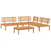 vidaXL 4-tlg. Garten-Sofagarnitur aus Paletten Massivholz Produktbild-Vorschau 1