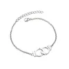 Fußkettchen Fußkette Fußschmuck Fußband Handschellen Silber Produktbild-Vorschau 4