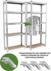 Schwerlastregal 170x75x30 cm 2er Set Steckregal Lagerregal Produktbild-Vorschau 4