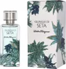 A perfume bottle and its box, both decorated with a tropical jungle motif. Produktbild-Vorschau