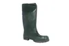 A single green rubber boot is shown against a white background. Produktbild-Vorschau