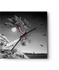 Wanduhr - Quadrat - Glasuhr - Voll der Mond Baum - 30x30cm Produktbild-Vorschau 1