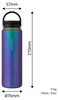Trinkflasche Edelstahl 750ml Thermo Flasche Sport isoliert Produktbild-Vorschau 3