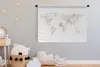 MuchoWow® Wandteppich Wandbehang Weltkarte - Marmor - Rosa Produktbild-Vorschau 3