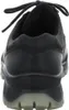The back view of a black leather shoe. Produktbild-Vorschau