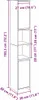 vidaXL Badezimmerschrank Schwarz Eichen-Optik 30 x 30 x Produktbild-Vorschau 8