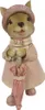 Clayre & Eef Figur Kaninchen 8x6x14 cm Braun Rosa Polyresin Produktbild-Vorschau 1