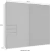 Schwebetürenschrank Saigon mit Schubladen 225x64x208cm Produktbild-Vorschau 4
