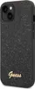 A black glittery iPhone case with a gold Guess logo. Podgląd zdjęcia produktu