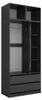 Kleiderschrank Vicco Elmo Anthrazit 50 x 40 cm 3er Set, Produktbild-Vorschau 1